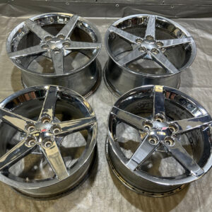 1997-2004 Chevrolet C5 Corvette 18" 19" 5 Spoke Chrome Wheels Rims / Set of 4 / C5027