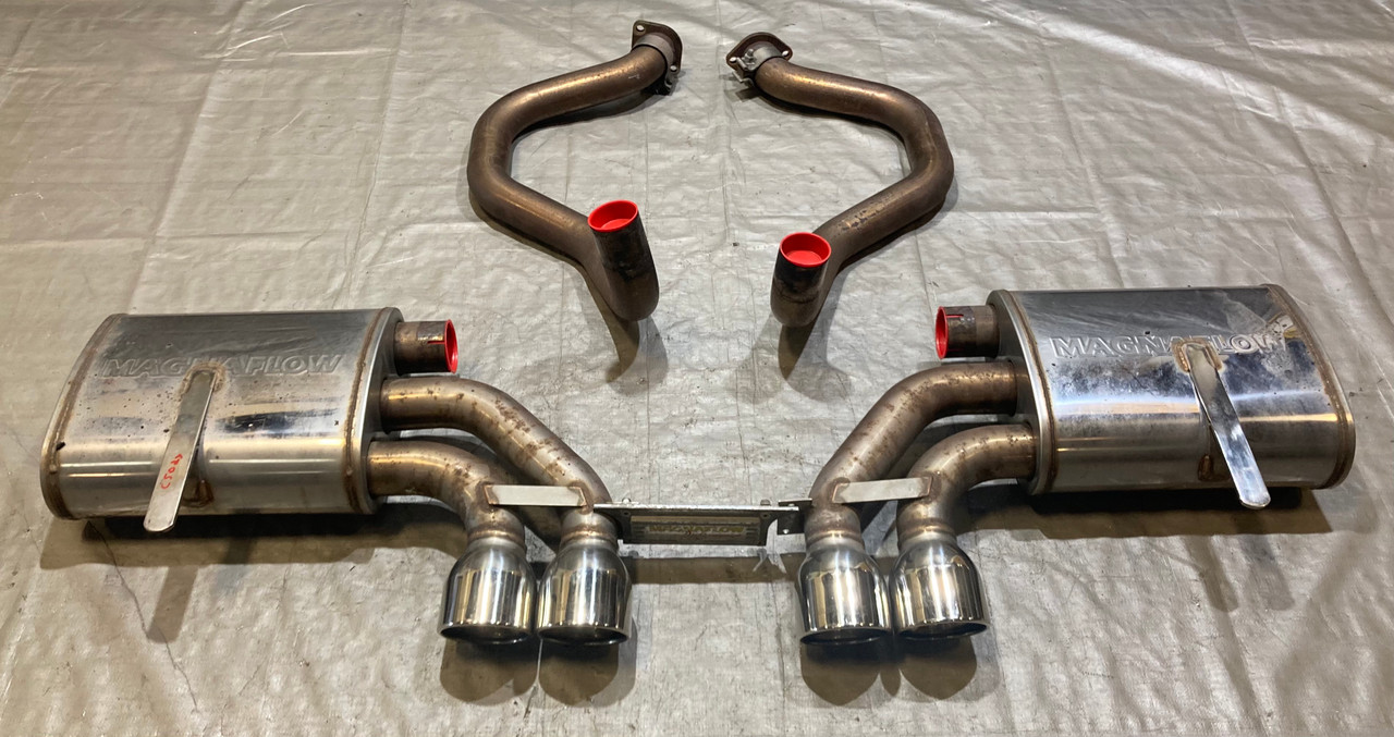 1997-2004 Chevrolet C5 Corvette Magnaflow Street Series Exhaust Muffler w/ Tips / 79K C5027