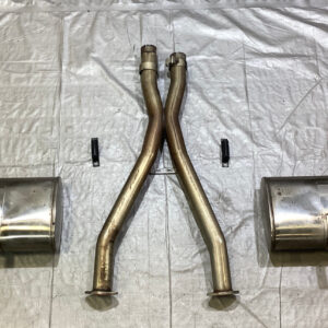 1997-2004 Chevrolet C5 Corvette Stainless Steel Exhaust Mufflers w/ Tips / Mid-Pipe / USED / C5026
