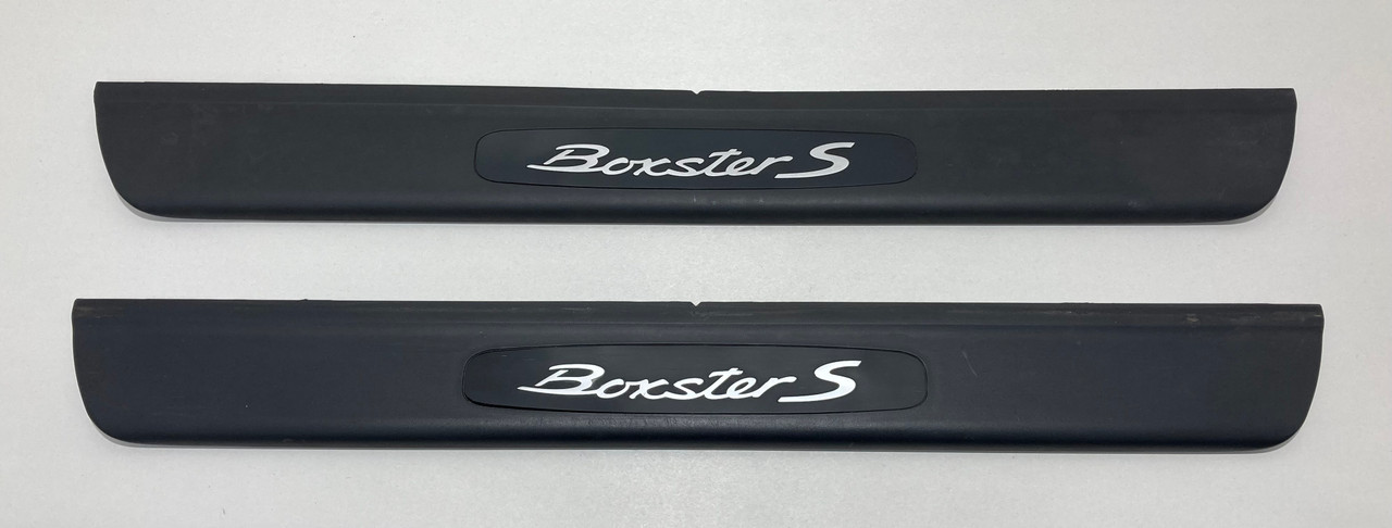 1997-2004 Porsche 986 Boxster S Interior Door Sill Trim Plates / Pair / BX063
