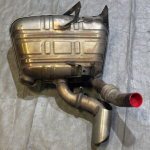 1999-2001 Porsche 996 911 Carrera 3.4l OEM Driver Side Exhaust Muffler w/ Tip / 63K P6020