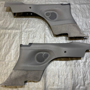 1999-2004 Porsche 996 911 Carrera Coupe Graphite Gray Full Leather Rear Interior Quarter Panels / Pair / P6019