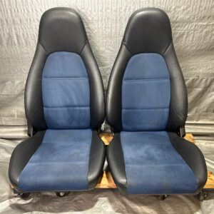1999 Mazda Miata 10th Anniversary Edition 10AE Seats / Blue Suede / Pair / NB272