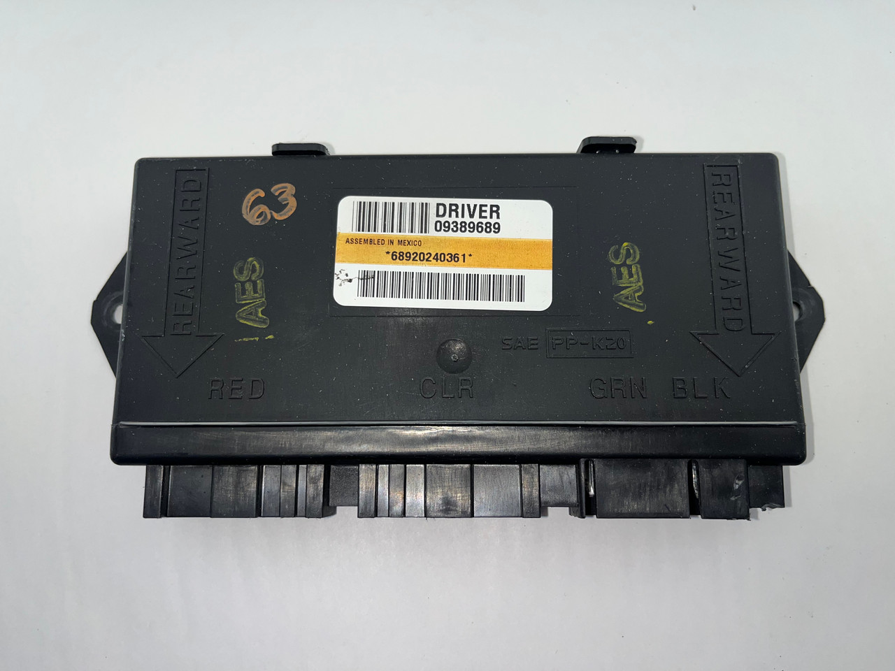 2000-2004 Chevrolet C5 Corvette Driver Door Control Module / 09389689 / C5034
