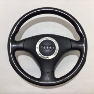 2000-2006 Audi TT Factory Black Leather Steering Wheel w/ Airbag / Manual / T1011