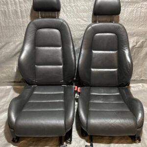 2001-2006 Audi TT Convertible Black Leather Seats / Pair / T1029