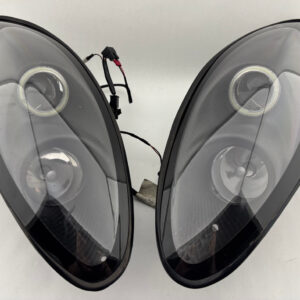 2005-2006 Lotus Elise Exige Modified Headlights w/ Projectors / LED Halo DRL / Carbon Fiber Housing / LEL02