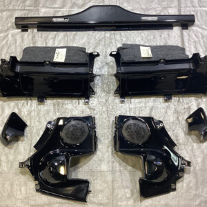 2006-2012 Porsche 987 Cayman Black Painted Rear Storage Trim Set / OEM / BC023