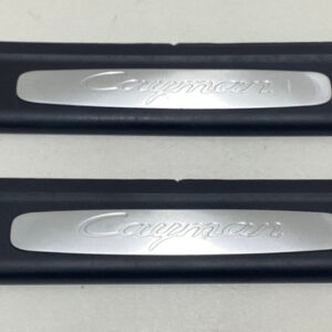 2006-2012 Porsche 987 Cayman OEM Interior Door Sill Trim Panels / Pair / BC026