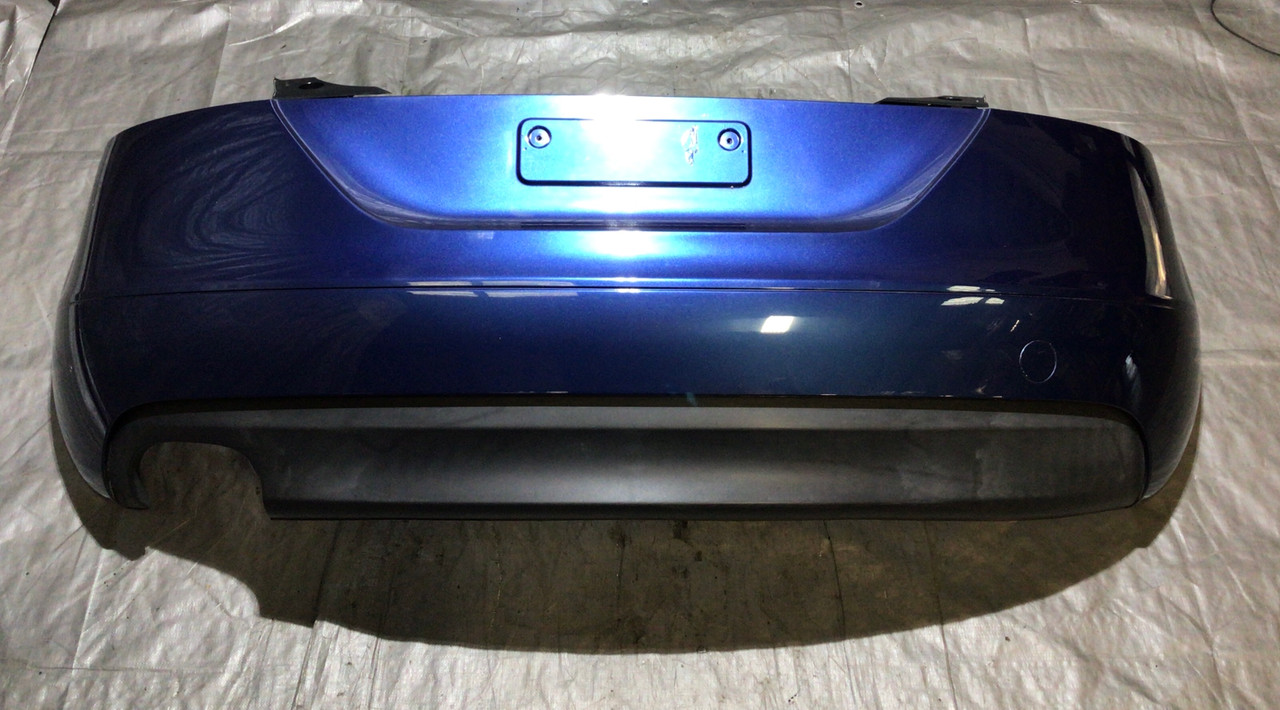 2008-2010 Audi TT Mk2 8J Rear Bumper Cover w/ Trim / Ocean Blue Pearl T2010