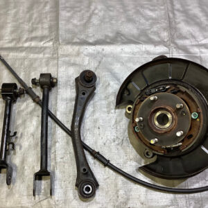 2010-2016 Hyundai Genesis Coupe Driver Side Rear Knee Spindle w/ Hub & Control Arms / 77K HG031