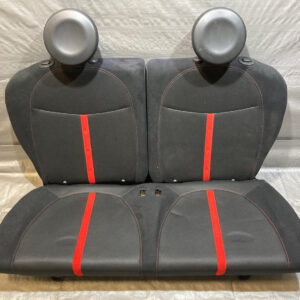 2012-2017 Fiat 500 Abarth Black Cloth Rear Seat Set / F5023