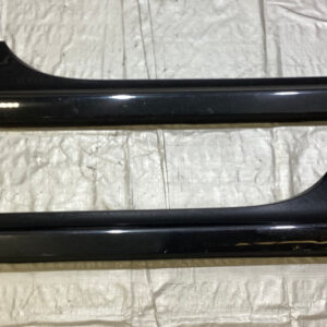 2012-2017 Fiat 500 Abarth OEM Side Skirt Rocker Panels / Pair / Nero Puro / Straight Black F5018