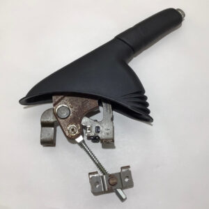 2012-2017 Fiat 500 Abarth Parking Brake Handle Assembly / Black Leather / Red Stitch / F5014