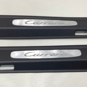 2012-2019 Porsche 991 911 Carrera Door Sill Scuff Plate Trim Panels / Pair / P9101