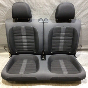 2012-2019 Volkswagen Beetle Coupe Titan Black Cloth Rear Seat Set / VB007