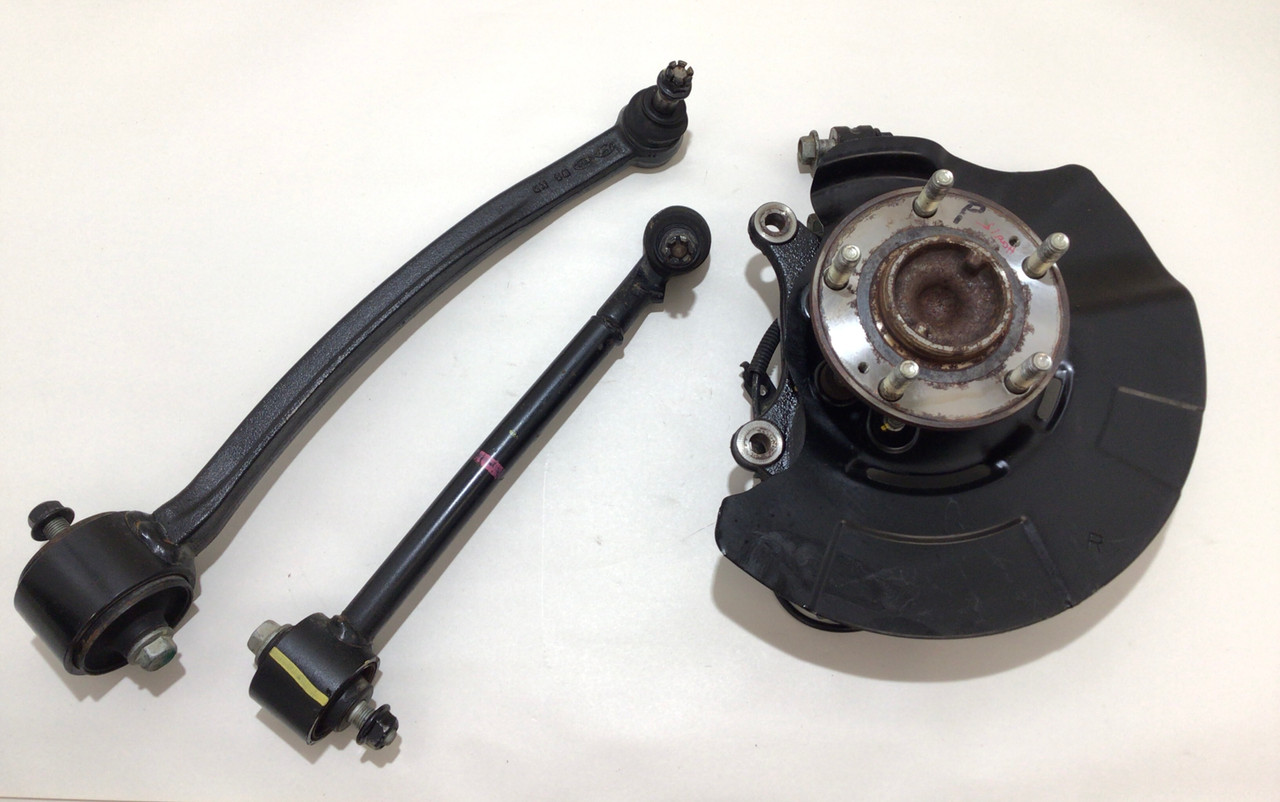 2013-2016 Hyundai Genesis Coupe Passenger Front Spindle & Control Arms / 80k / HG015