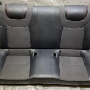 2013-2016 Hyundai Genesis Coupe R-Spec Black Leather Rear Seat Set w/ Red Stitching / HG022