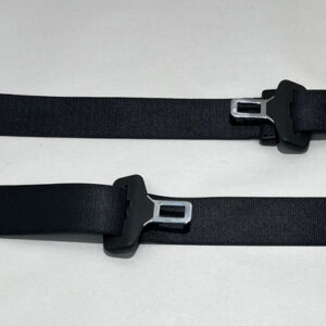 2013-2016 Porsche 981 Boxster Cayman OEM Seat Belts / Black / Pair / BC206
