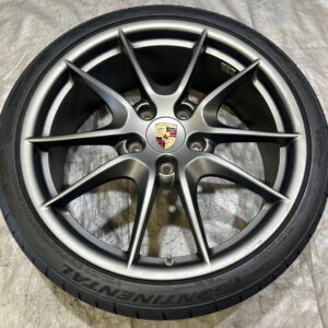 2013-2016 Porsche 981 Boxster S Cayman S 20x8" Carrera S III Wheel Rim / Satin Platinum *Minor Bend* BC204