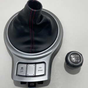 2013-2016 Scion FRS / Subaru BRZ Manual Shift Knob w/ Boot Trim / Red Stitching / FB045