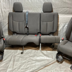2013-2018 Jeep Wrangler JK Unlimited 4DR Black Cloth Front & Rear Seats / JK012