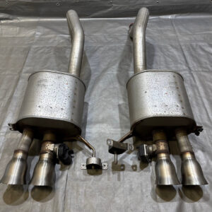 2014-2019 Chevrolet C7 Corvette Stingray Z51 Grand Sport OEM Exhaust Mufflers w/ Tips / NPP / Manual / 40K C7008