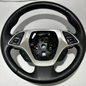 2014 Chevrolet C7 Corvette Stingray Black Leather Steering Wheel / Manual / C7003