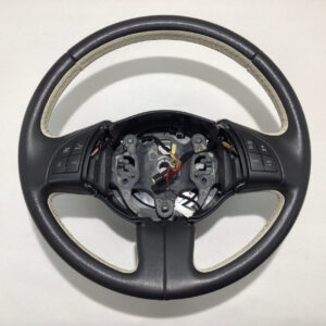 2014 Fiat 500C GQ Edition Black Leather Steering Wheel / White Trim / F5017