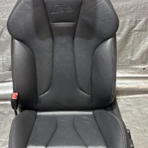 2015-2017 Audi S3 Driver Front Black Leather Seat Assembly / S3108