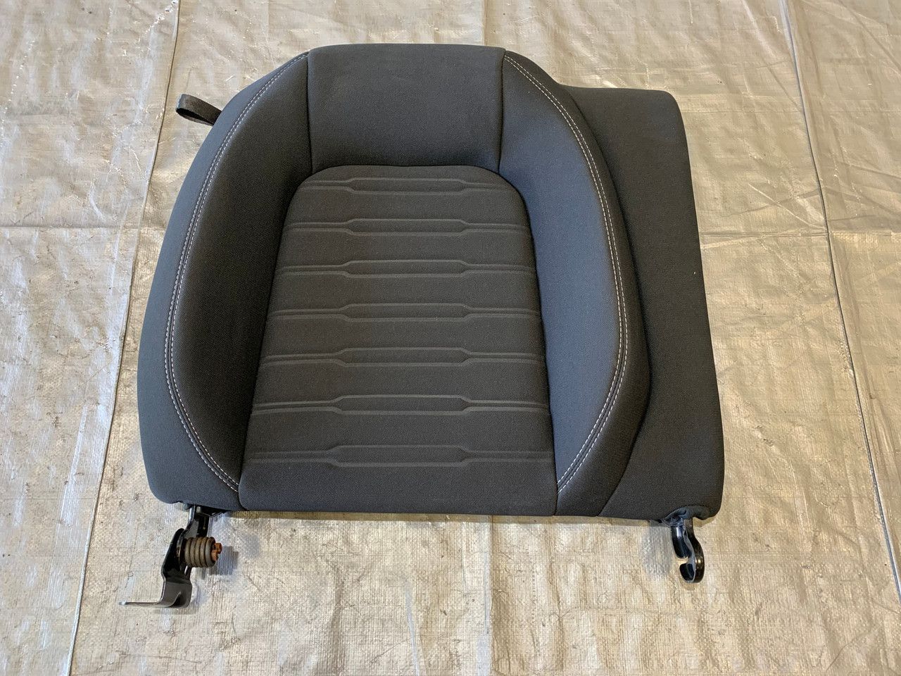 2015-2020 Ford Mustang S550 Coupe Black Cloth Passenger Side Upper Rear Seat Cushion / FM001