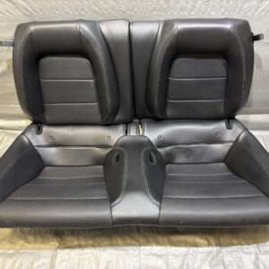 2015-2020 Ford Mustang S550 Coupe Premium Black Leather Rear Seat Set / FM016