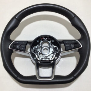 2016-2020 Audi TT Quattro Black Leather Flat Bottom Steering Wheel w/ Trim / T3002