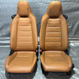 2017-2020 Fiat 124 Spider Lusso Saddle Leather Seats / Pair / FD028