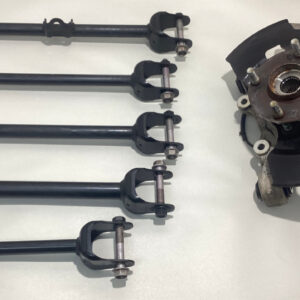 2017-2020 Fiat 124 Spider Passenger Rear Knee Assembly Spindle Knuckle w/ Control Arms / 90K FD023