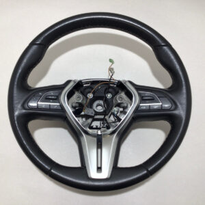 2017-2020 Infiniti Q60 Black Leather Steering Wheel w/ Trim / IQ602