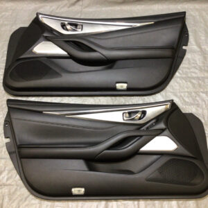 2017-2020 Infiniti Q60 Interior Door Panels / Black / Pair / IQ601
