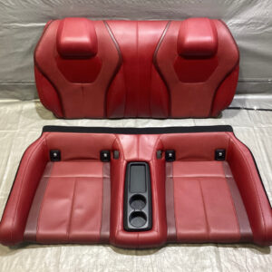 2017-2020 Infiniti Q60 Monaco Red Leather Rear Seat Set / OEM / IQ604