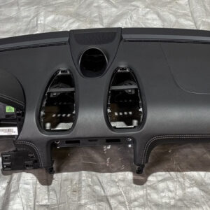 2017-2025 Porsche 718 Boxster Cayman Full Black Leather Dashboard Panel w/ Air Bag / Sport Chrono / BC302