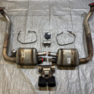 2018-2019 Porsche 718 Boxster Cayman OEM Sport Exhaust System / Mufflers w/ Tips / Valves / 65K BC302