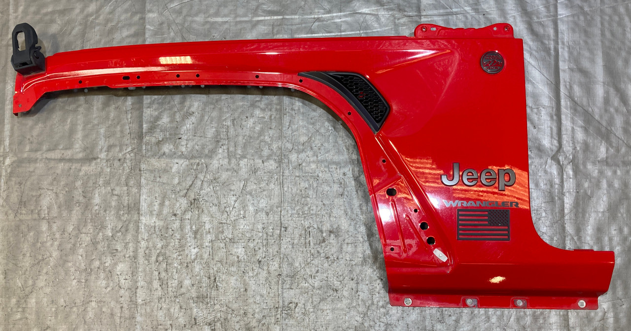 2018-2023 Jeep Wrangler JL Driver Front Fender Apron Panel / Firecracker Red JL011