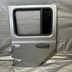 2018-2024 Jeep Wrangler JL Unlimited 4DR Driver Rear Door Assembly / Billet Silver Metallic JL012