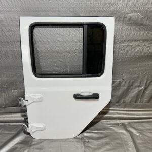 2018-2024 Jeep Wrangler JL Unlimited 4DR / Gladiator JT Driver Rear Door Assembly / Bright White JT004