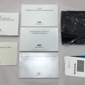 2018 Infiniti Q60 2.0T Luxe Owner's Manual w/ Case / IQ602