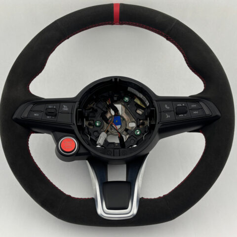 2020-2022 Alfa Romeo Giulia Ti Sport Aftermarket Suede Steering Wheel / AG006