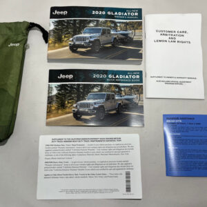 2020 Jeep Gladiator JT Factory Owner's Manual w/ Case / JT004