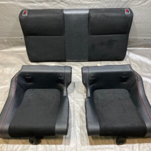 2022-2023 Subaru BRZ Limited Black Leather / Alcantara Rear Seat Set / FB204