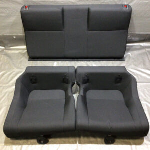 2022-2023 Subaru BRZ Premium Black Cloth Rear Seat Set / FB202