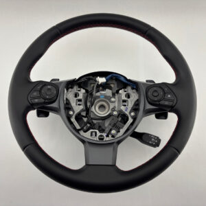2022-2023 Subaru BRZ / Toyota GR86 Black Leather Steering Wheel / Red Stitch / Automatic / FB209