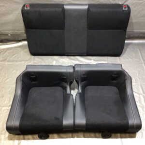 2022-2023 Toyota GR86 Black Leather / Alcantara Rear Seat Set / FB201